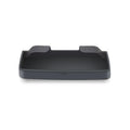 Black silicone sunglasses case mounted in a Tesla Model 3 or Y centre console.