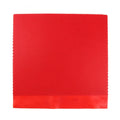 Single sheet of small pips-out table tennis rubber in black and red colour options.