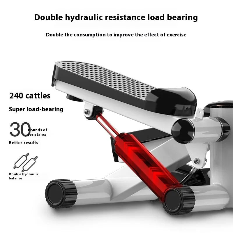 Black Classic installation-free hydraulic exercise treadmill for home gym use with 100kg maximum load