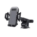 Black universal car phone holder dashboard mount for 4 to 7 inch smartphones
