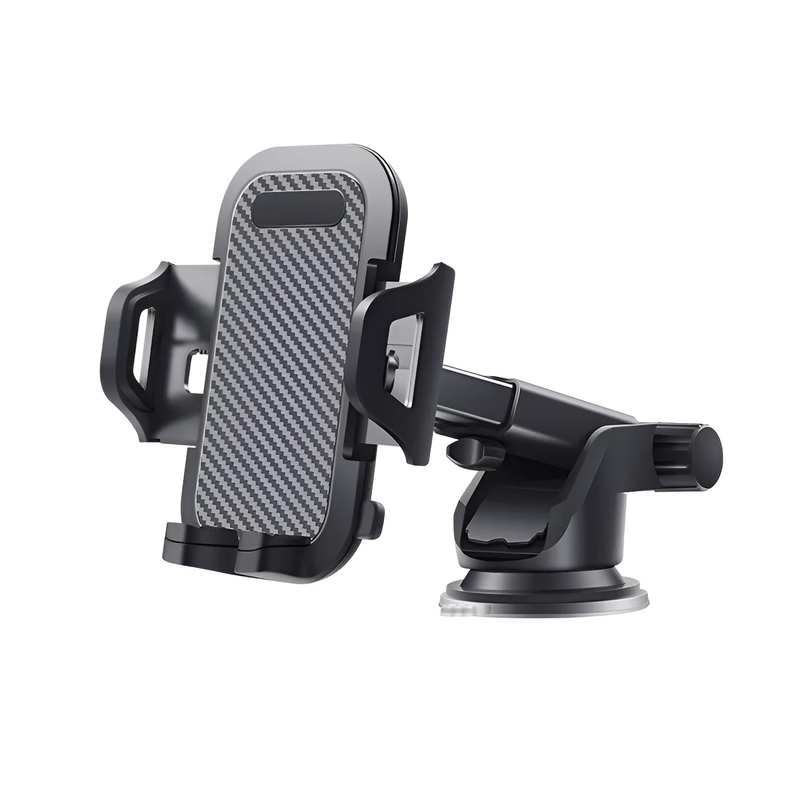 Black universal car phone holder dashboard mount for 4 to 7 inch smartphones