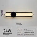 Modern minimalist circular wall lamp with iron shade in black or gold finish, 60cm diameter