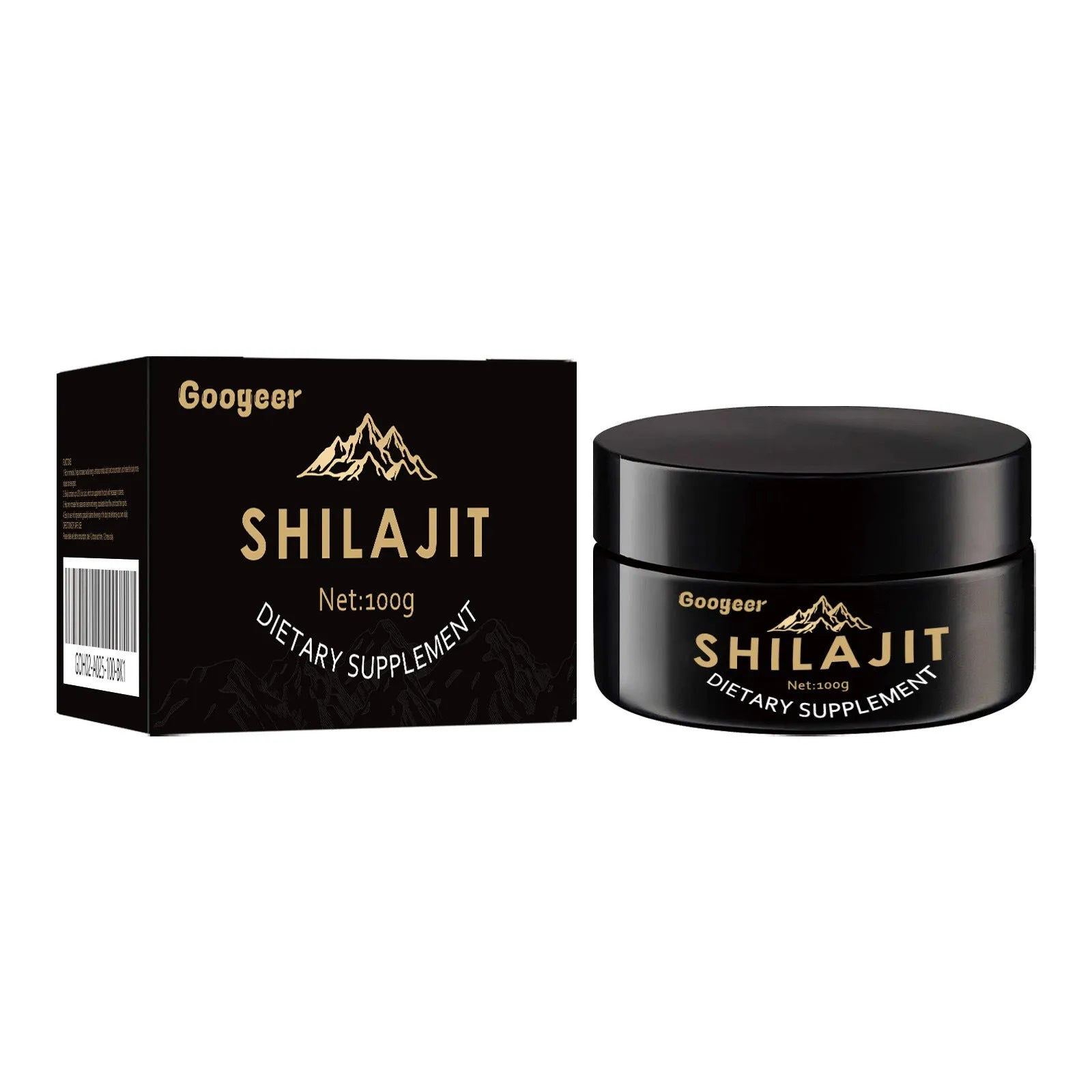 Googeer Shilajit 100g dietary supplement body care solution packaging
