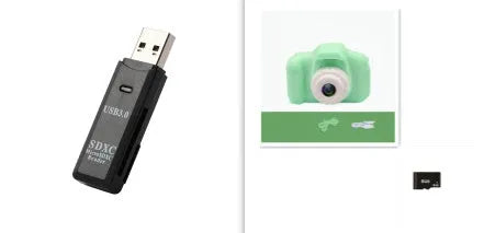 X2 HD mini cartoon kids digital camera in silicone body with 2-inch screen and lanyard.