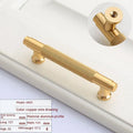 Brushed brass aluminium furniture handle with European design for cabinets and drawers
