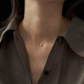 S925 silver geometric opal pendant necklace with oval design in gold or white gold colour options