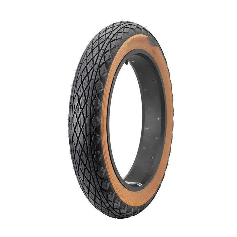 20 inch by 4.0 inch brown rubber tyre for electric snowmobile and beach car applications