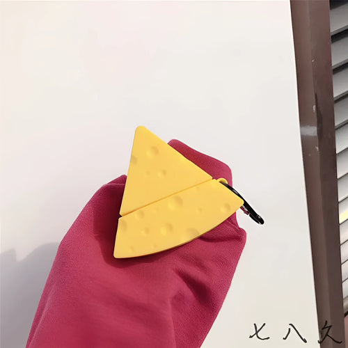 Yellow silicone protective cover for Apple AirPods 1, 2 and Pro 3 cases