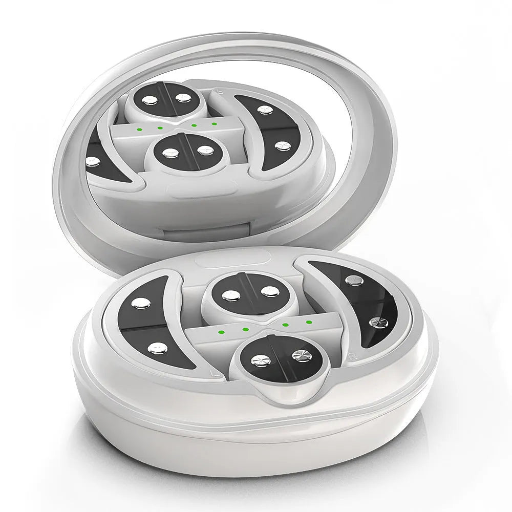 White red light EMS wireless eye and facial massager for dark circles reduction