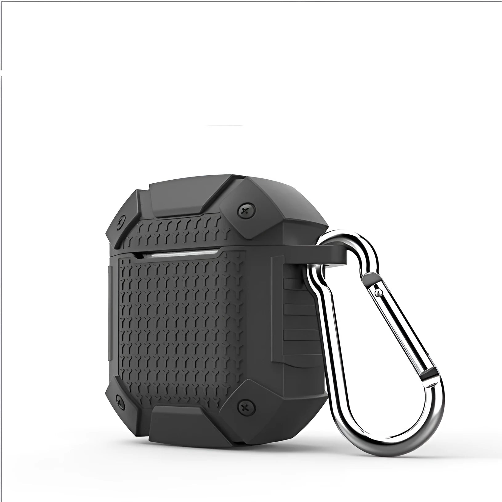 AirPods silicone protective case with metal back cover in four solid colours