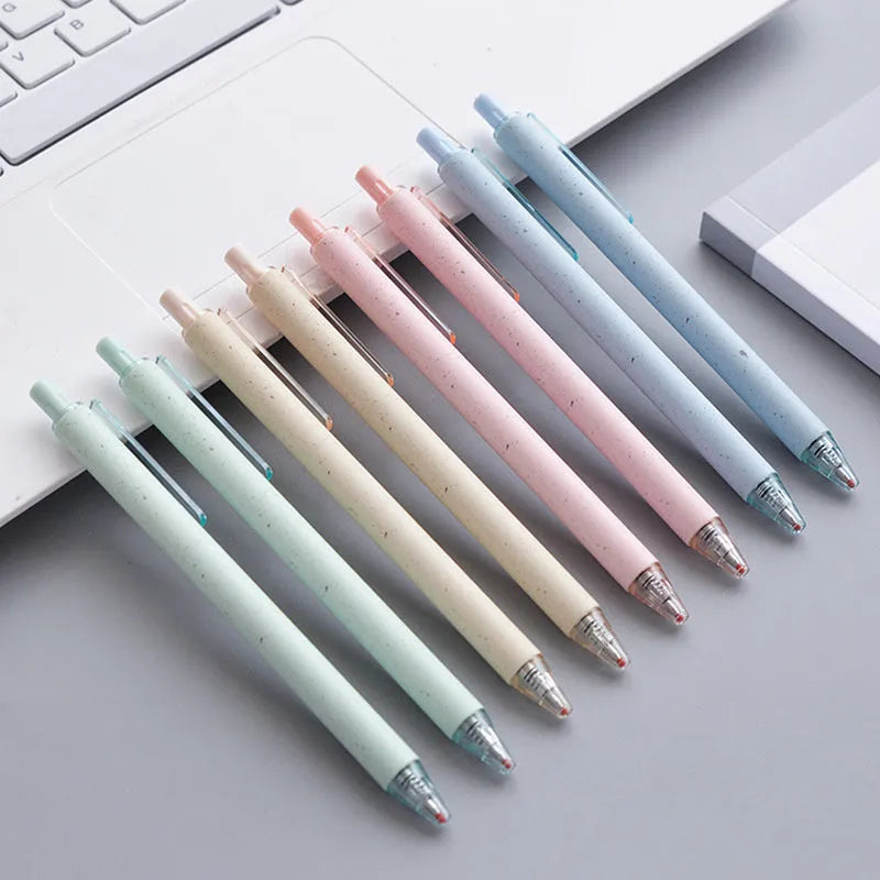 12-pack of 0.5mm quick-drying gel pens with push-button design in multiple colours