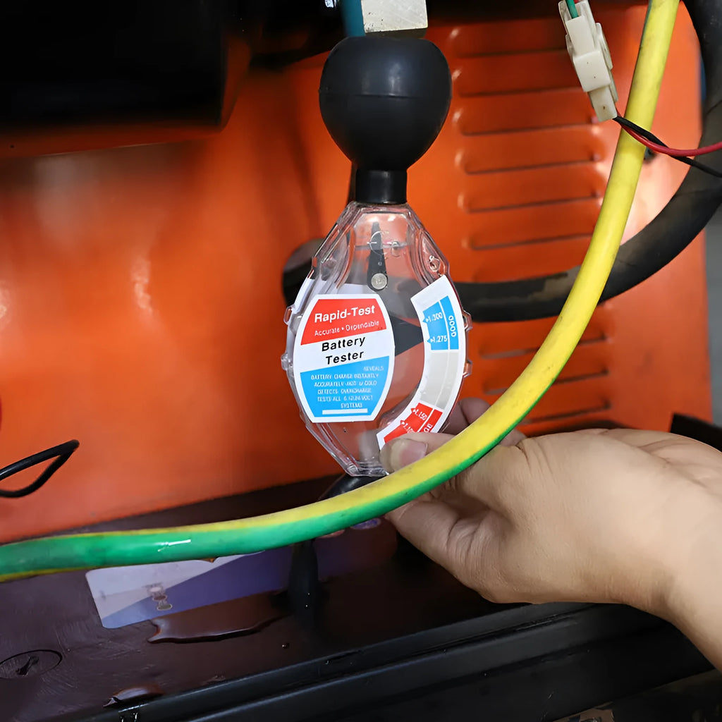 ABS plastic battery electrolyte hydrometer with suction mechanism for lead acid testing