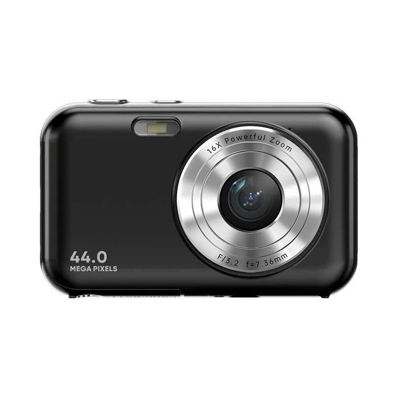 Children's digital camera in black, green, pink, or purple with 2.4-inch screen