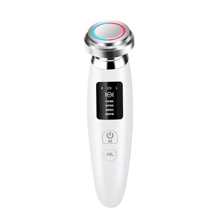 Pink skin rejuvenation instrument for facial cleansing with 185mm length portable design