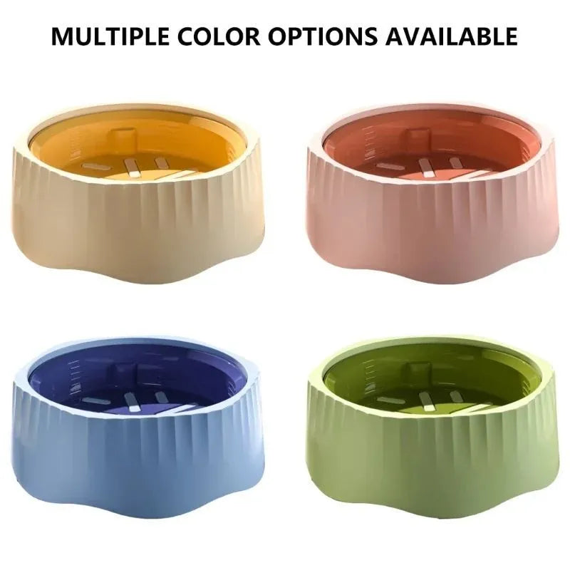 Detachable slow feeder pet bowl in blue, green, pink or white colour options