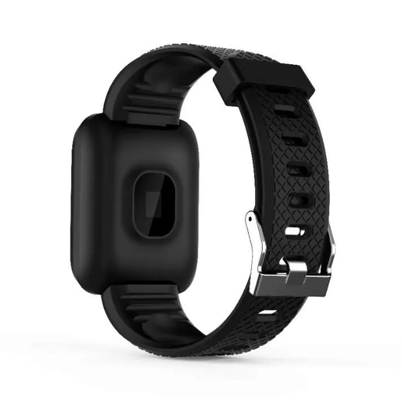 APP sleep monitoring step counting sports bracelet in black with touch operation