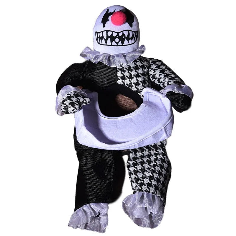 Halloween dog costume selection showing bat suit, devil outfit and pumpkin pack designs