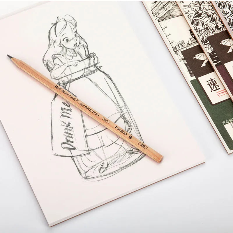 A4 artists sketchbook with coil binding and multiple paper weight options for drawing and sketching