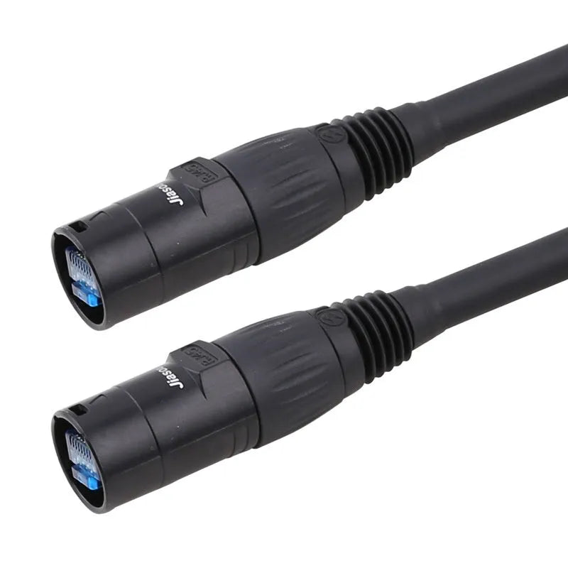 CAT6 RJ45 network extension cable with plug connectors, available in multiple lengths from 1 to 50 metres.
