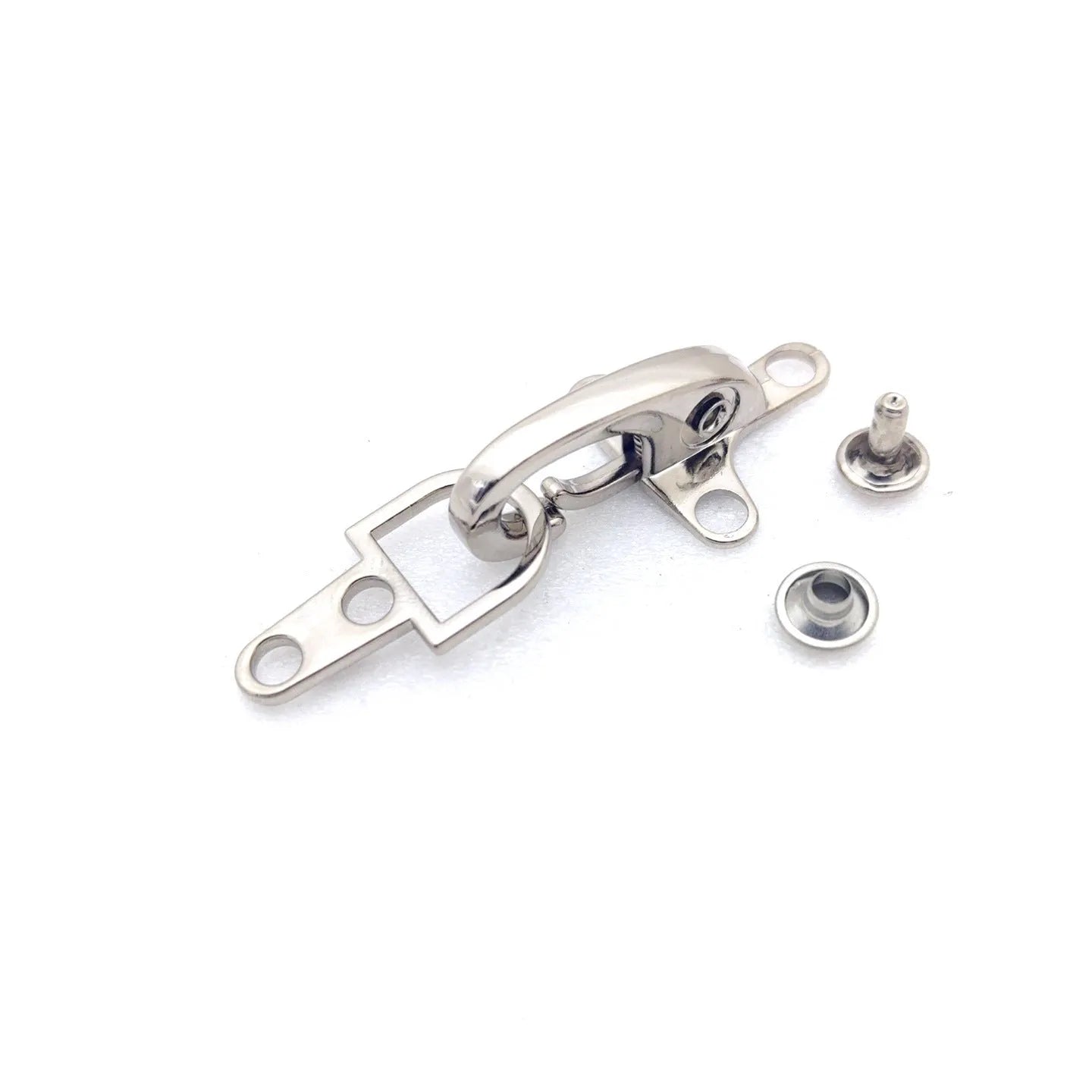 Aircraft-shaped zinc alloy hanging buckle in 5.85cm button size with metal finish options