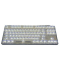 132 transparent plastic key caps for mechanical keyboard replacement