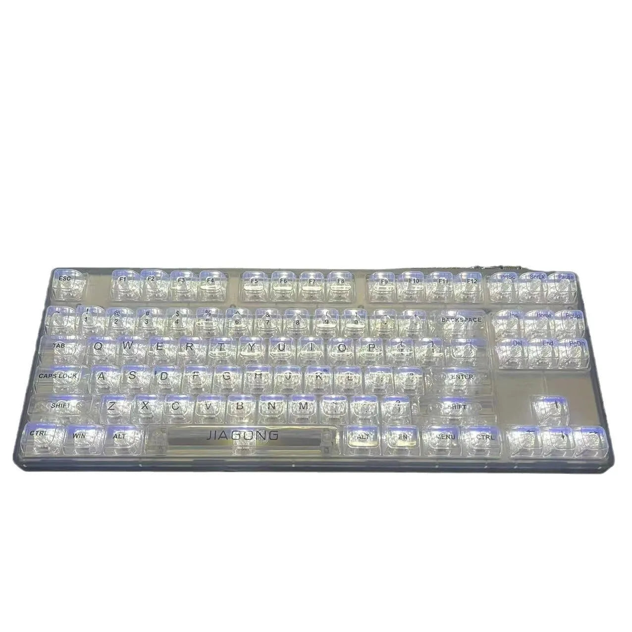 132 transparent plastic key caps for mechanical keyboard replacement