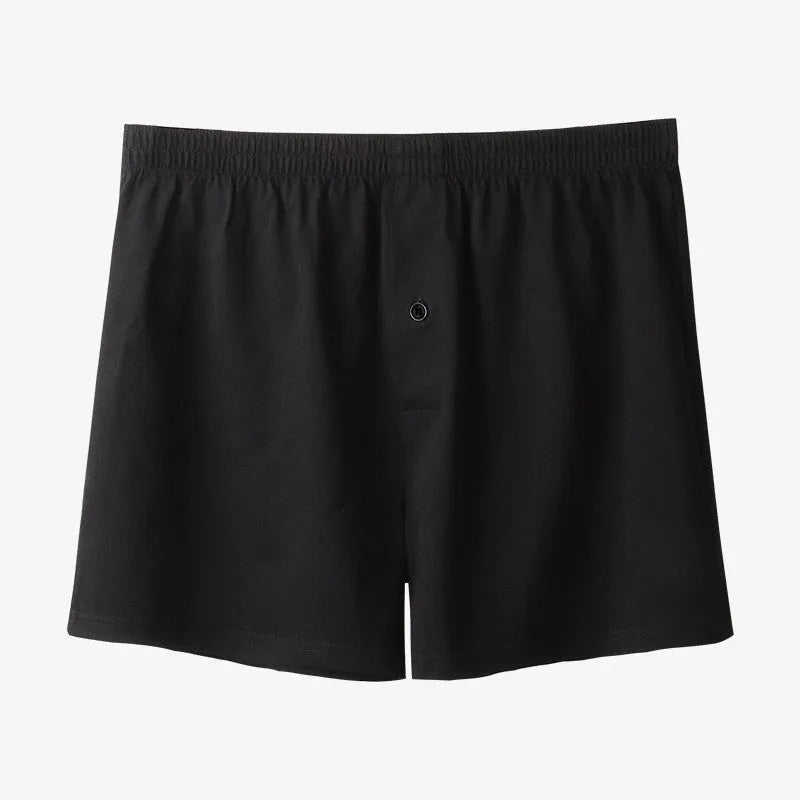 Men's pure cotton boxers in light grey, dark blue and black colours with high waist design