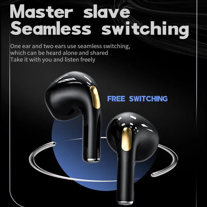 True Bluetooth Headset Game Zero Delay wireless earbuds in black with earplug fit