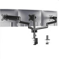 Black three-arm gas spring monitor holder arm for 27-inch computer screens