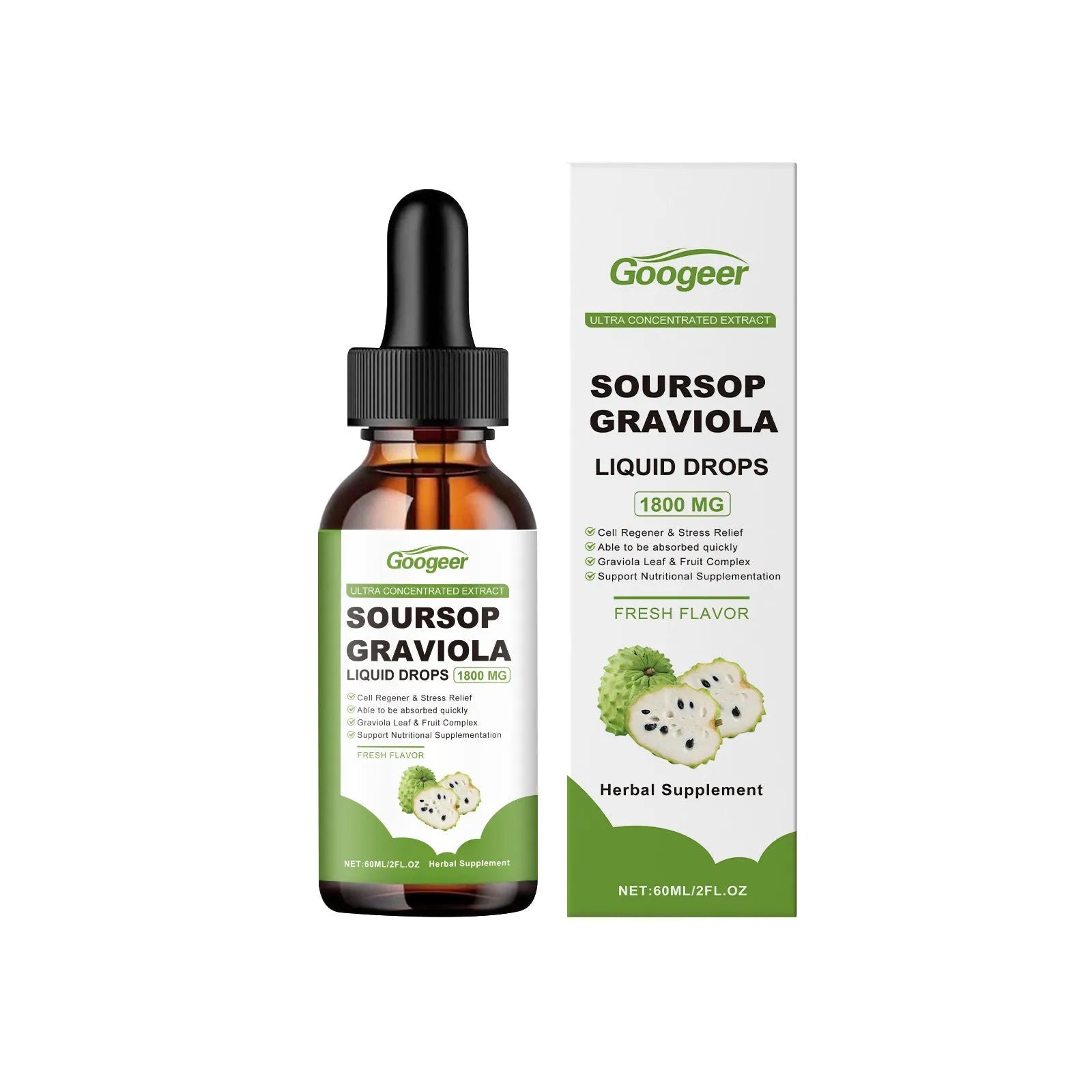 Googeer Liquid Drops Body Treatment 60ml bottle for universal skin types