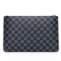 Men's soft PU leather clutch wallet with card slots and checkered pattern options