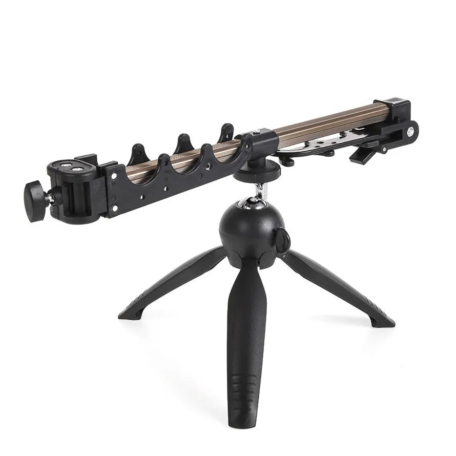 Aluminium alloy ice fishing triangle rod holder tripod bracket on ice.