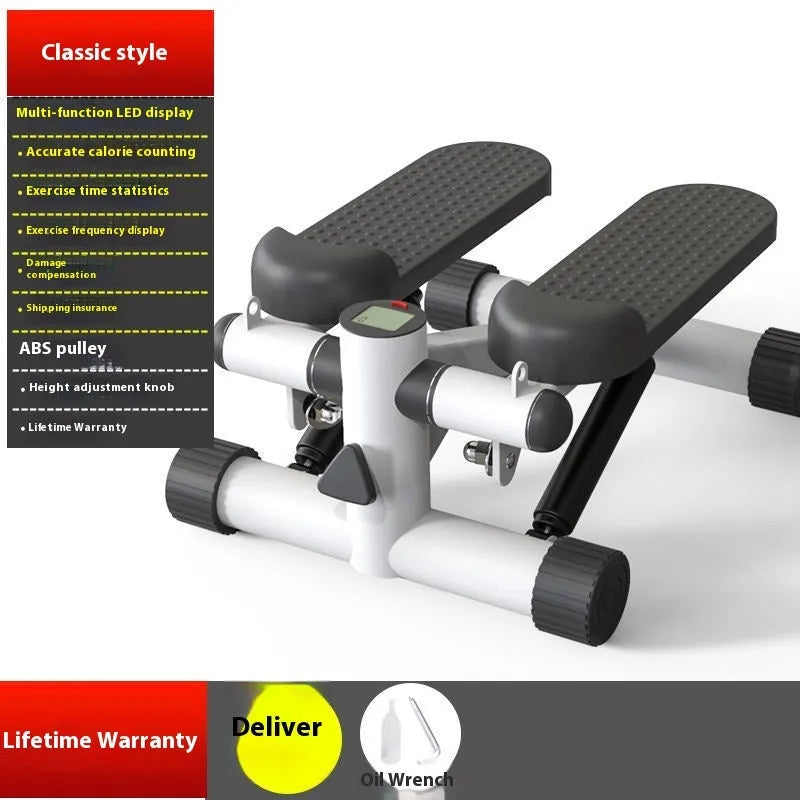 Black Classic installation-free hydraulic exercise treadmill for home gym use with 100kg maximum load