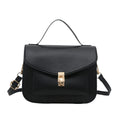 Retro style messenger bag in dark brown with sandwich pockets and crossbody strap