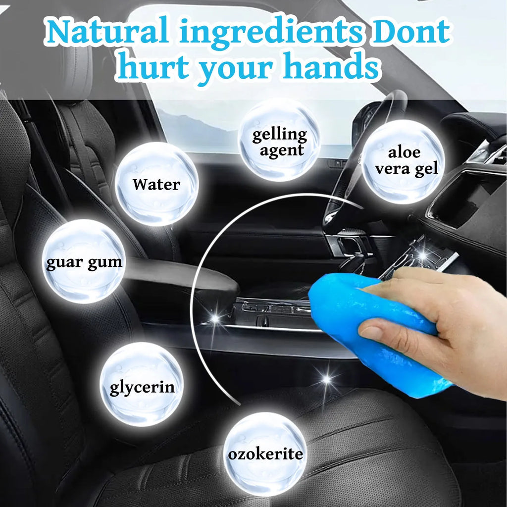 70g car interior cleaning gel for vents and dashboard gaps measuring 6.2x5.7cm