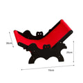 MW-054 black and red wooden cat recliner bed with climbing platforms