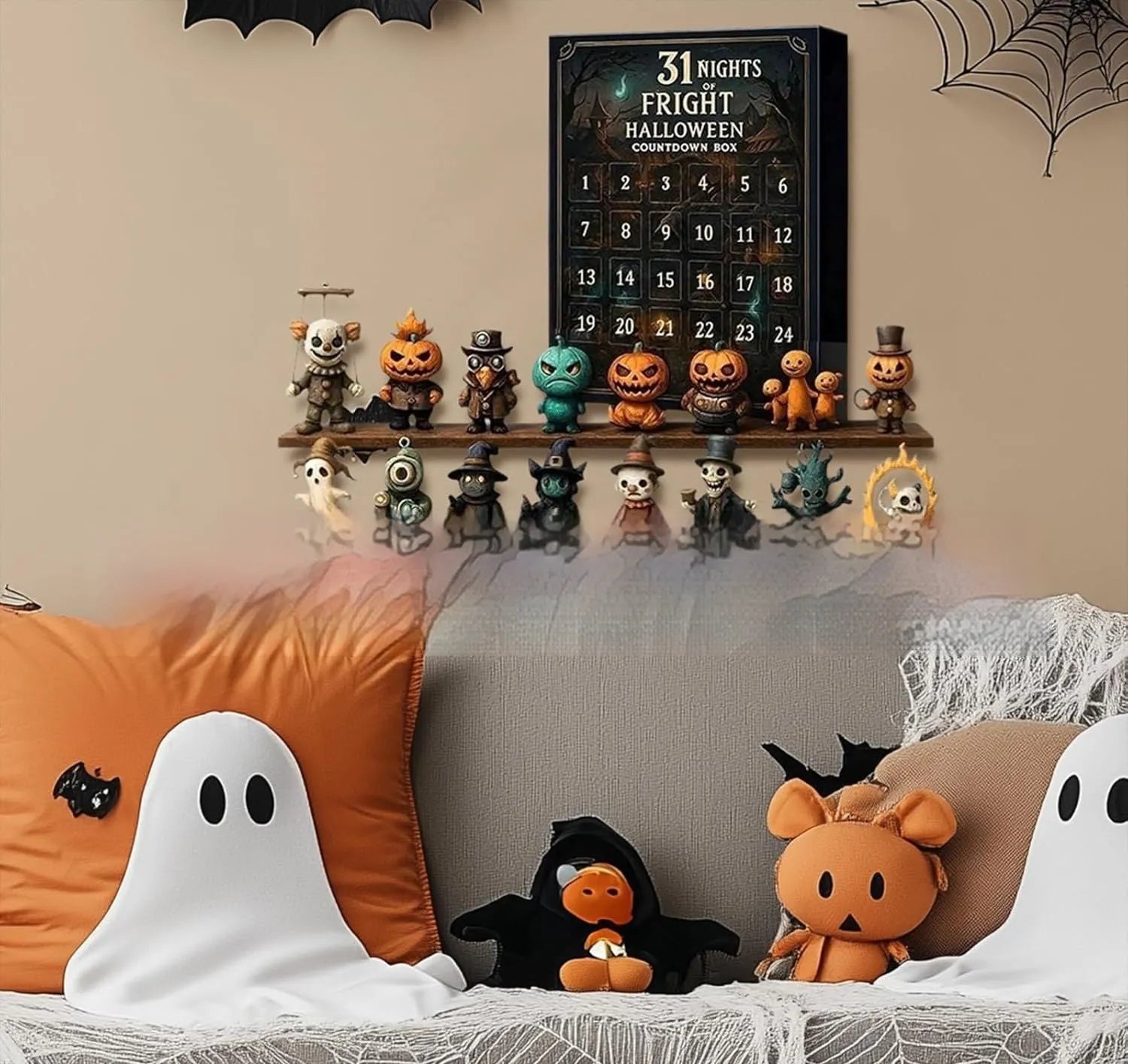 Halloween horror doll advent calendar countdown box with blind boxes