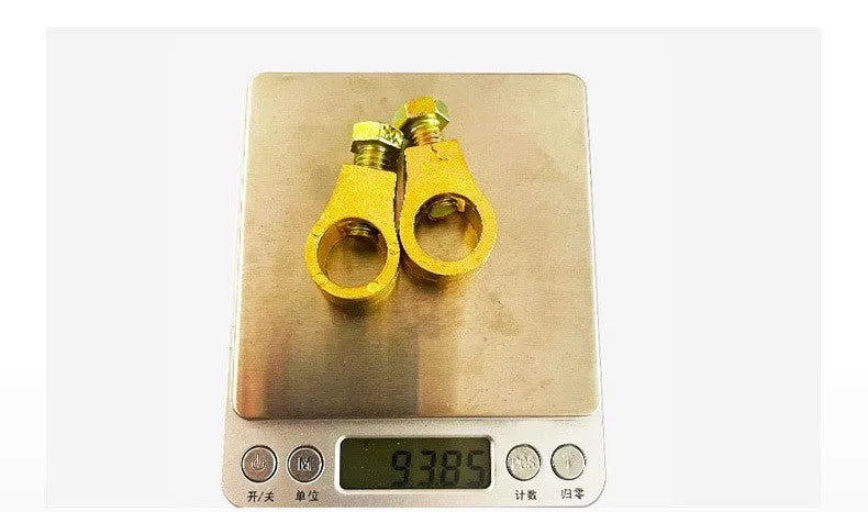 Pure copper car battery terminal clamp for automotive electrical connections