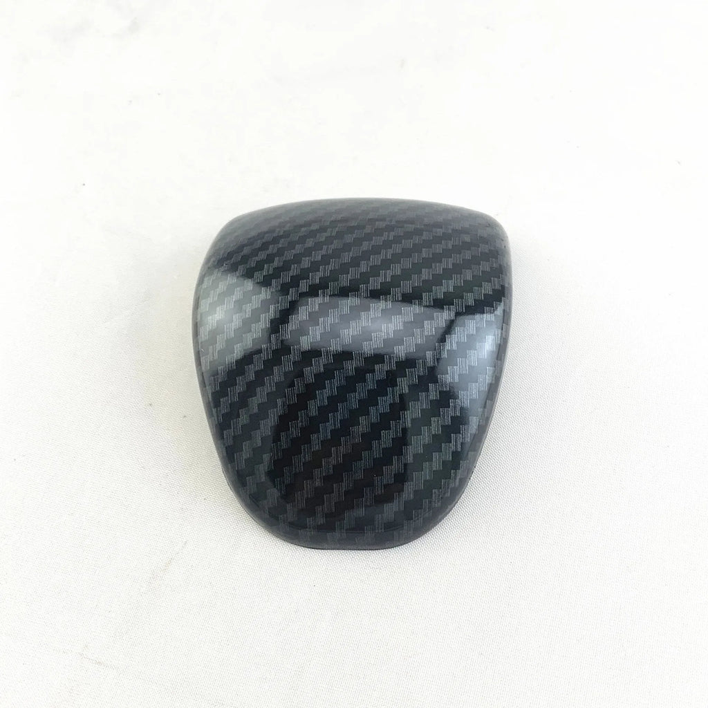 Carbon fibre colour gear shift knob cover for car interior customisation