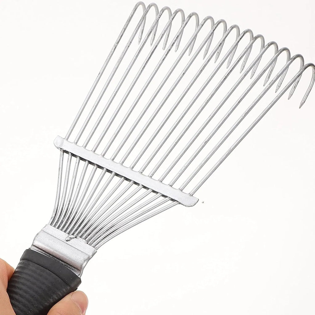 Stainless steel pet grooming rake comb 33cm long for horse dog cattle undercoat removal