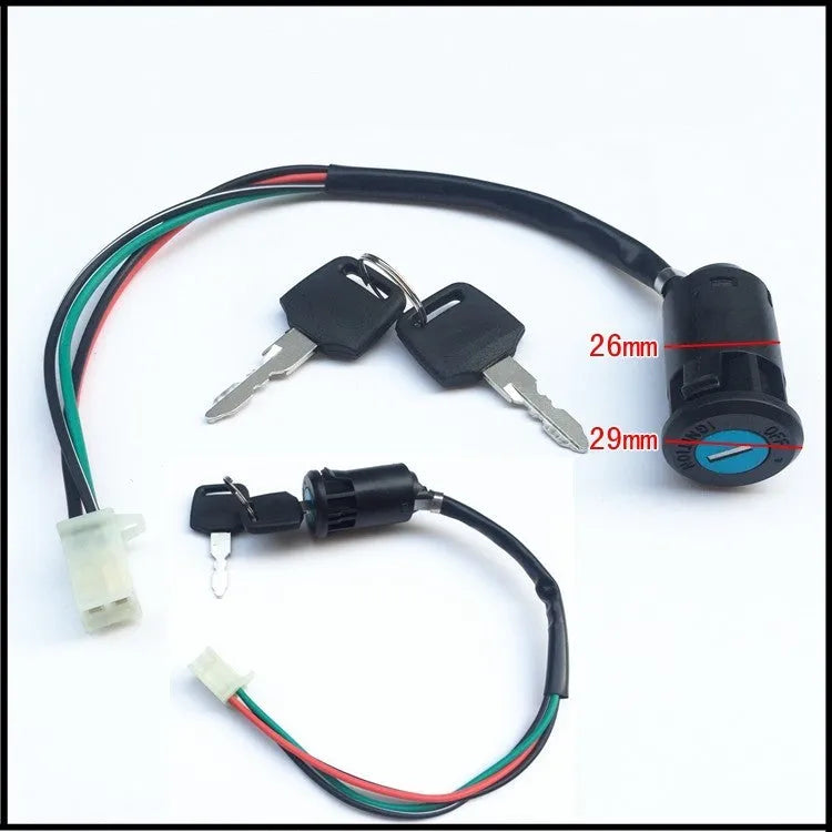 Waterproof electric car door lock with plastic housing for vehicle security systems