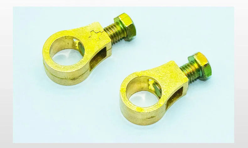 Pure copper car battery terminal clamp for automotive electrical connections