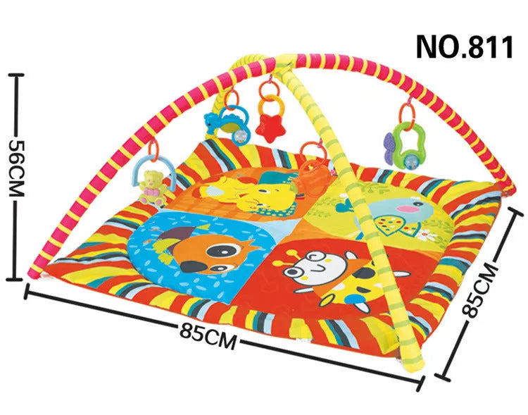 Velvet baby gymnastics rack game blanket with animal patterns for teenagers aged 7-14 years
