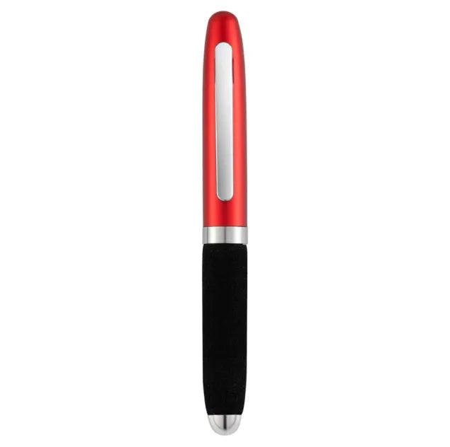 EVA metal cap mini ballpoint pen showing 112mm length, metal construction, and seven colour options