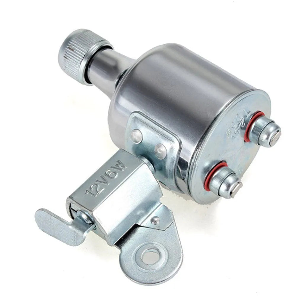 Silver bicycle dynamo-powered generator light kit mounted on a bicycle frame for front and rear lighting.