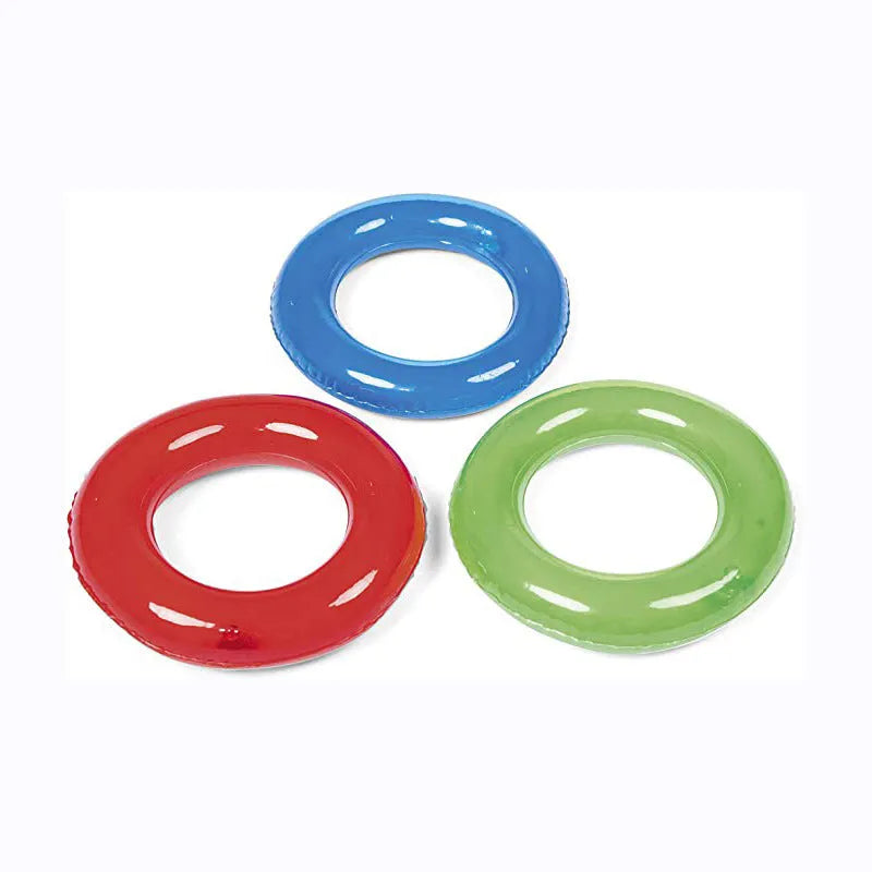 Inflatable basketball hoop in green and white PVC with basketball, 61cm, for pool water shooting game