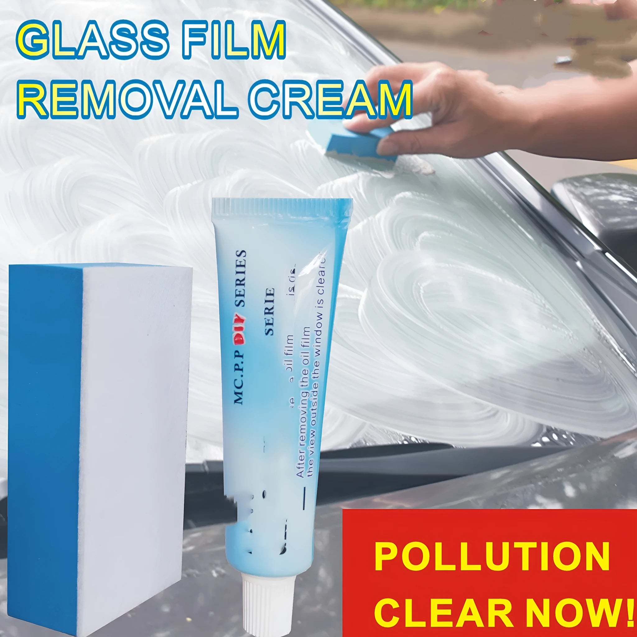 15ml automotive glass anti-fog treatment in English packaging with 33g storage bag