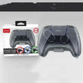 Grey transparent hard plastic case for game controller storage and protection