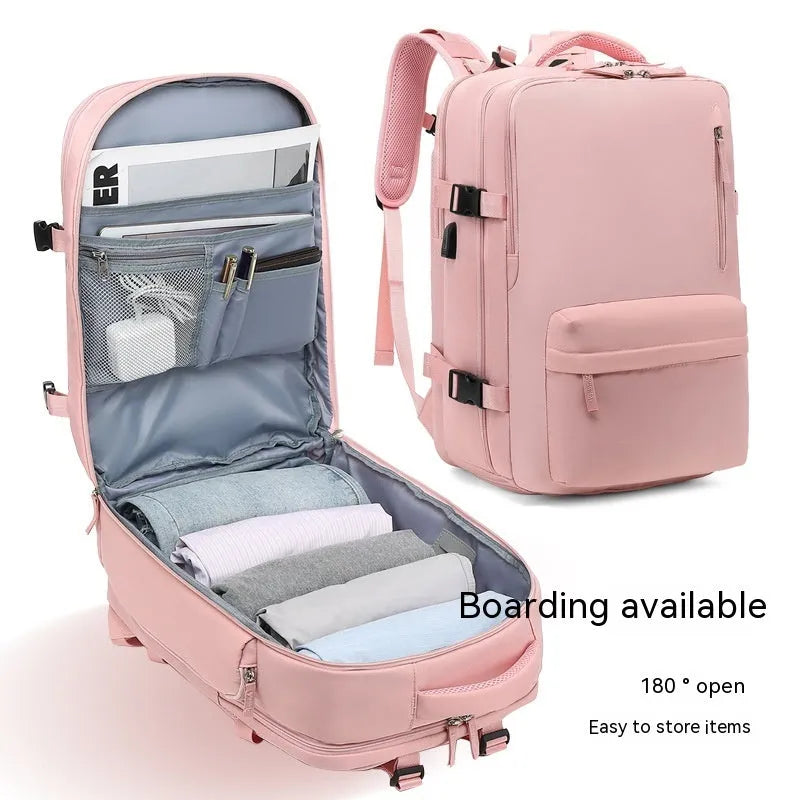 Large nylon waterproof mummy backpack in various colours on a neutral background.