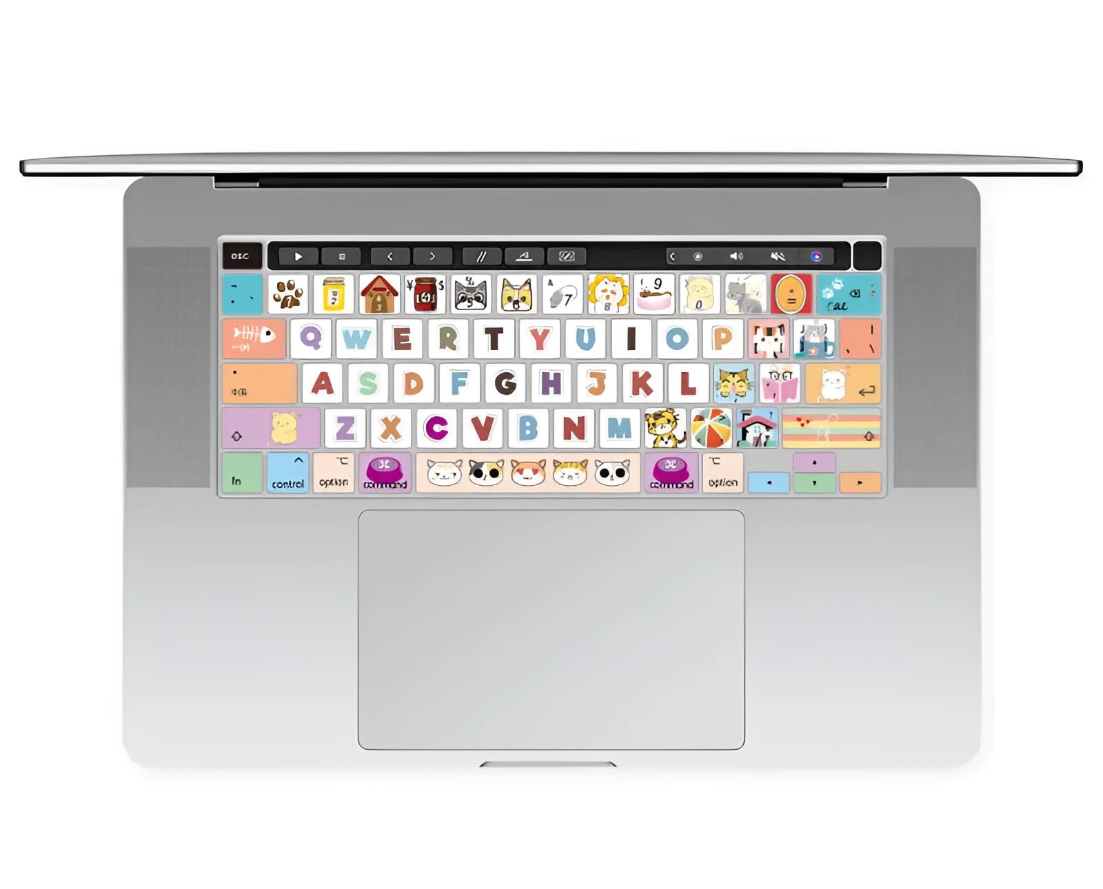 Colourful TPU keyboard protector film for Apple MacBook Pro Air 13.3-inch laptop.